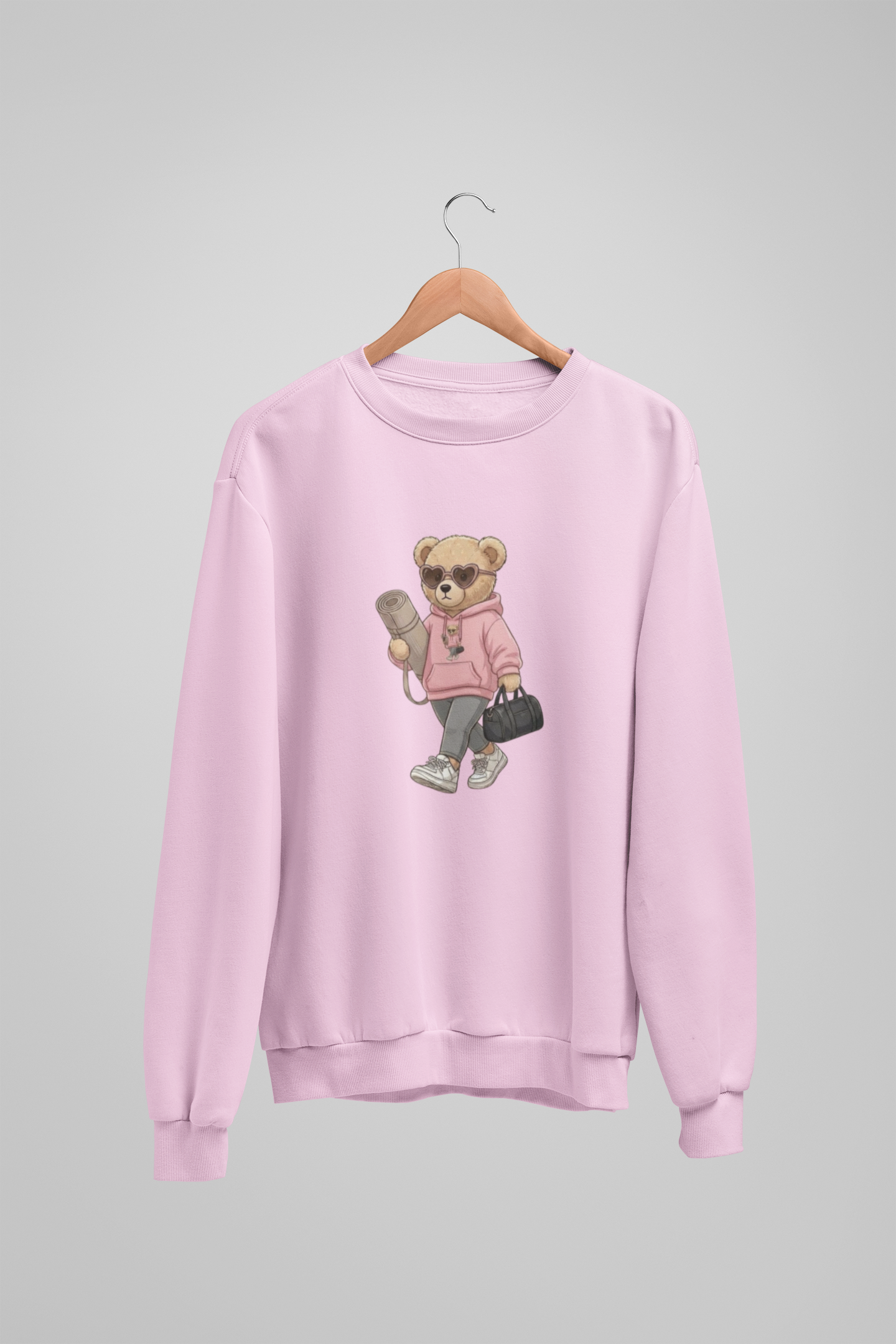 Selbstfürsorge-Mädchen-Teddybär-Sweatshirt