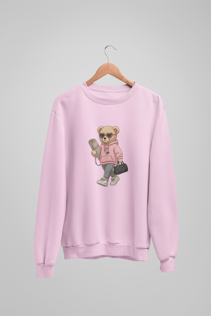 Selbstfürsorge-Mädchen-Teddybär-Sweatshirt