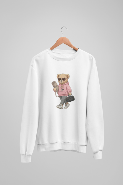 Selbstfürsorge-Mädchen-Teddybär-Sweatshirt
