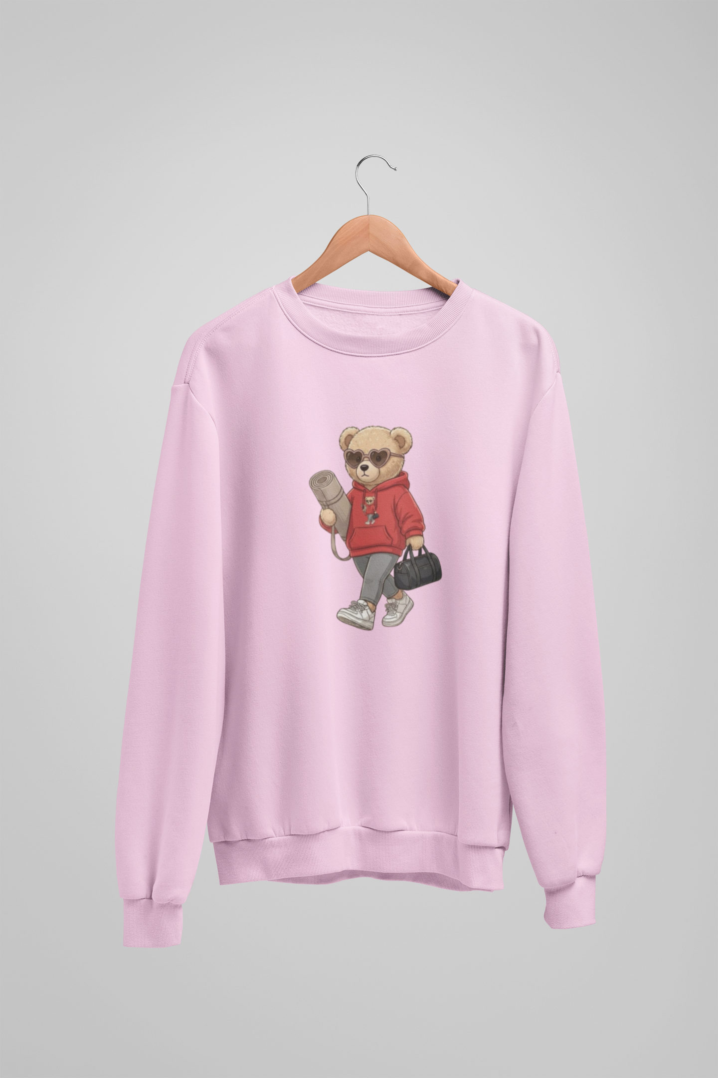 Selbstfürsorge-Mädchen-Teddybär-Sweatshirt