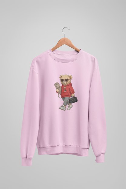 Selbstfürsorge-Mädchen-Teddybär-Sweatshirt