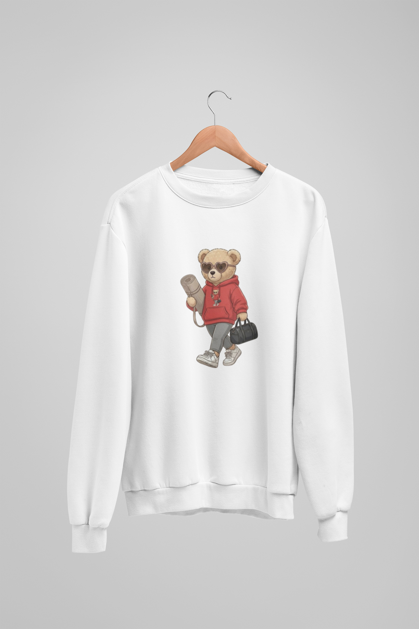 Selbstfürsorge-Mädchen-Teddybär-Sweatshirt
