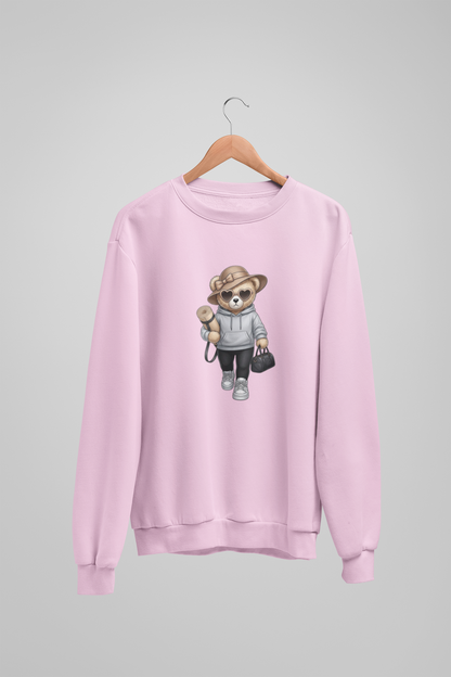 Yoga Girl Teddybär-Sweatshirt