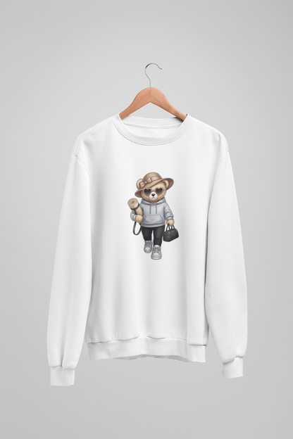Yoga Girl Teddybär-Sweatshirt